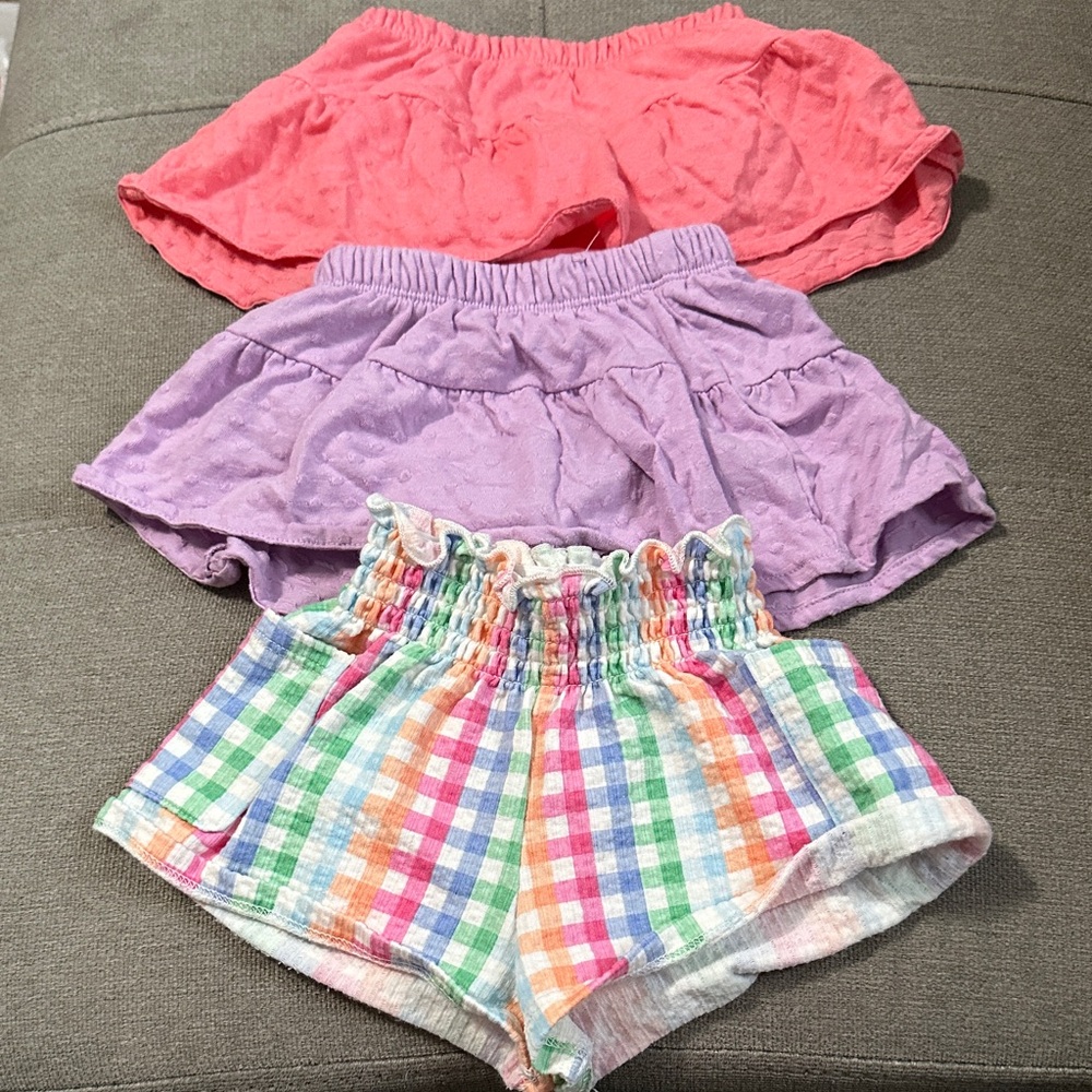 Colorful Kids Shorts skirt Set
